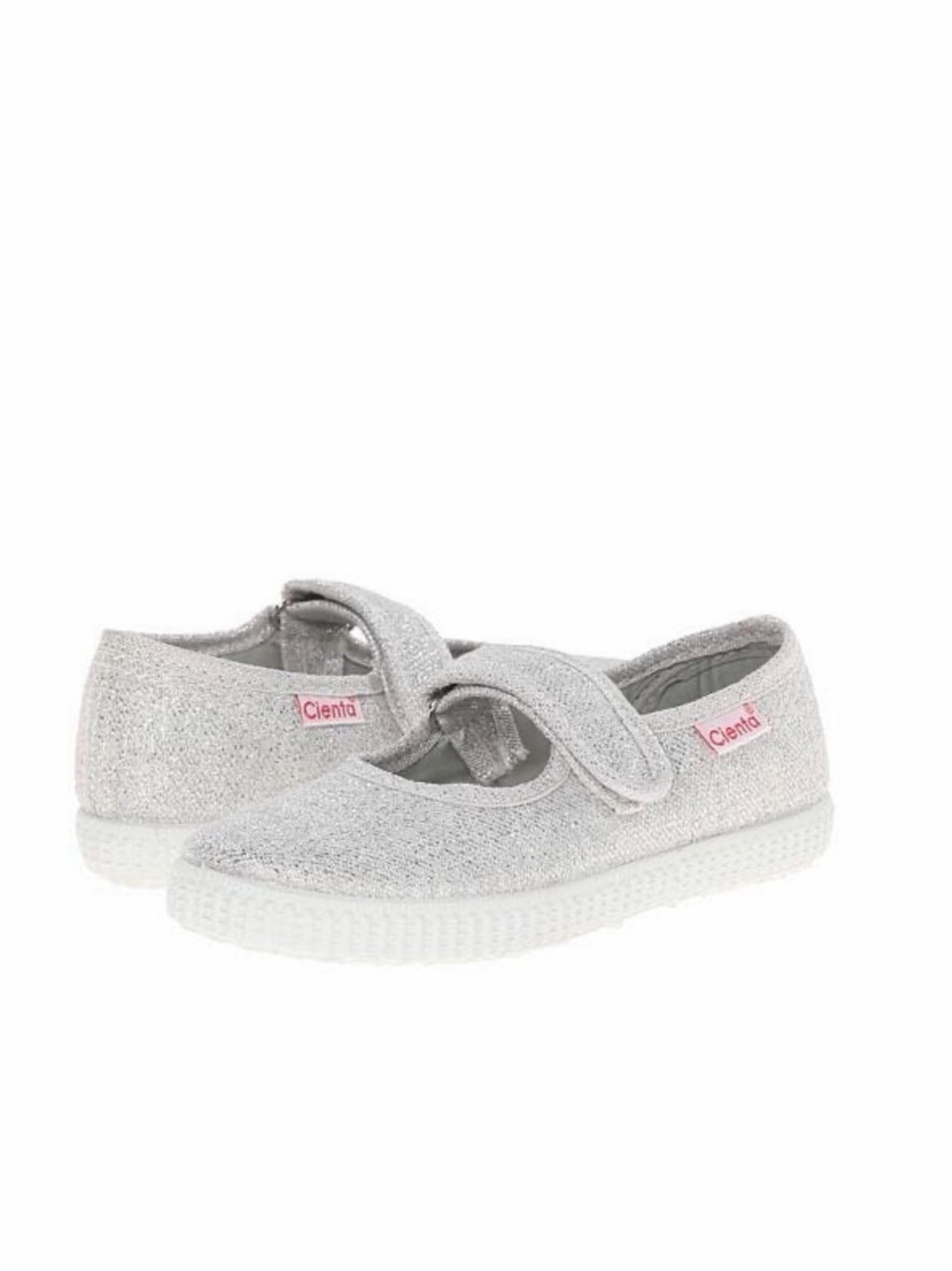 Cienta Silver Glitter Mary Jane Sneakers Toddler Size 26